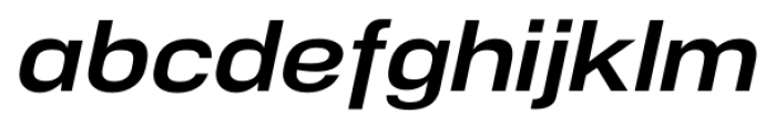 NeoGram Extended Bold Italic Font LOWERCASE