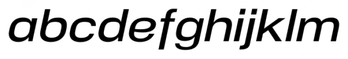 NeoGram Extended Demi Bold Italic Font LOWERCASE