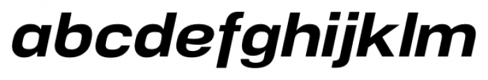 NeoGram Extended Extra Bold Italic Font LOWERCASE