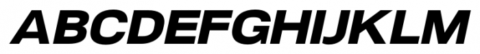 NeoGram Extended Heavy Italic Font UPPERCASE