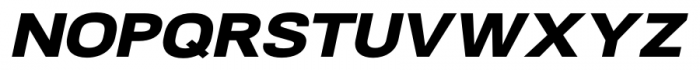 NeoGram Extended Heavy Italic Font UPPERCASE