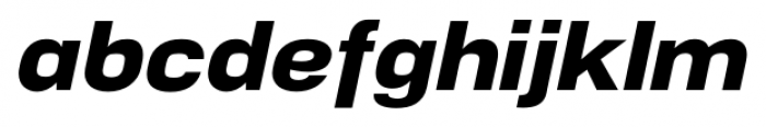 NeoGram Extended Heavy Italic Font LOWERCASE