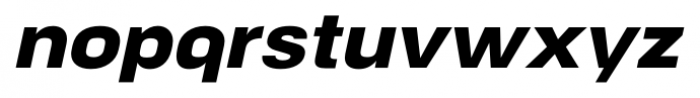 NeoGram Extended Heavy Italic Font LOWERCASE