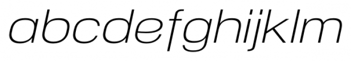 NeoGram Extended Light Italic Font LOWERCASE