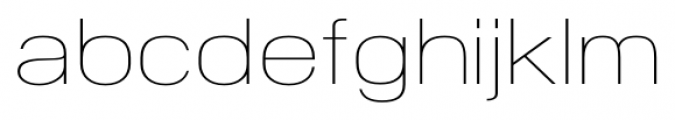 NeoGram Extended UltraLight Font LOWERCASE