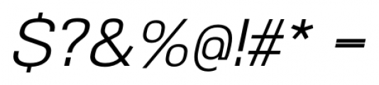 NeoGram Italic Font OTHER CHARS