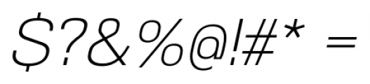 NeoGram Light Italic Font OTHER CHARS