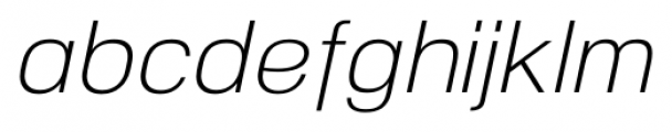 NeoGram Light Italic Font LOWERCASE