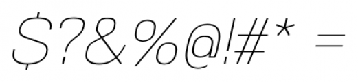 NeoGram Ultra Light Italic Font OTHER CHARS