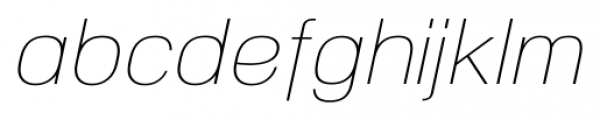 NeoGram Ultra Light Italic Font LOWERCASE