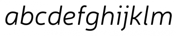 Neris Light Italic Font LOWERCASE