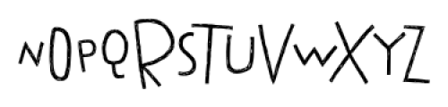 Nervatica Regular Font LOWERCASE
