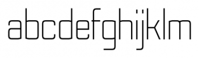 Nesobrite Semi-Condensed Light Font LOWERCASE