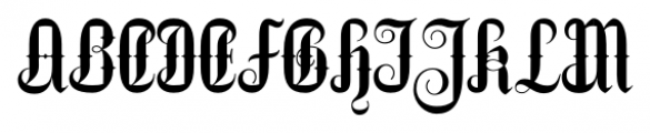 Netherland Perpendicular Black Font UPPERCASE