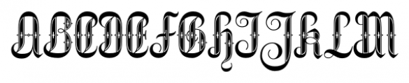 Netherland Perpendicular DemiBold Font UPPERCASE