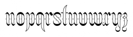 Netherland Perpendicular Light Font LOWERCASE