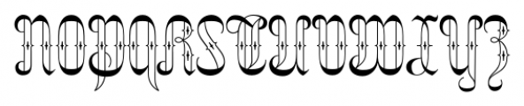 Netherland Perpendicular Regular Font UPPERCASE