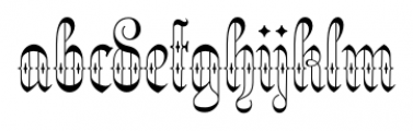 Netherland Perpendicular Regular Font LOWERCASE