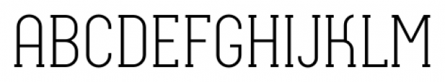 Neubau Serif Light Font UPPERCASE