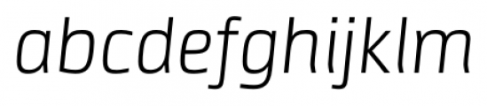 Neuron Angled Extralight Italic Font LOWERCASE