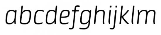 Neuron ExtraLight Italic Font LOWERCASE