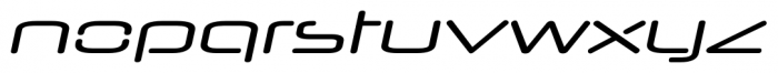 Neuropol Nova Expanded Italic Font LOWERCASE