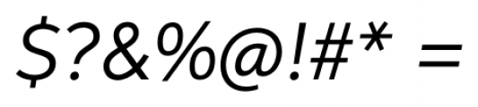 Neutro Italic Font OTHER CHARS