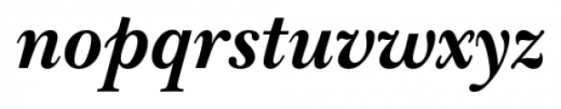 New Baskerville FS Bold Italic Font LOWERCASE