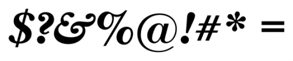 New Baskerville FS ExtraBold Italic Font OTHER CHARS