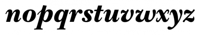New Baskerville FS ExtraBold Italic Font LOWERCASE