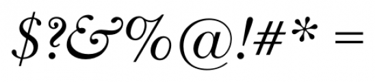 New Baskerville FS Italic Font OTHER CHARS