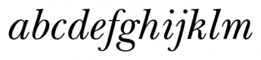 New Baskerville FS Italic Font LOWERCASE