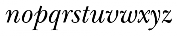 New Baskerville FS Italic Font LOWERCASE
