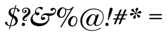 New Baskerville FS Semibold Italic Font OTHER CHARS