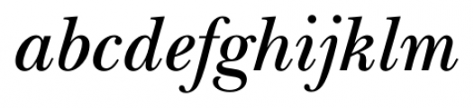 New Baskerville FS Semibold Italic Font LOWERCASE