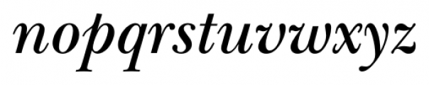 New Baskerville FS Semibold Italic Font LOWERCASE