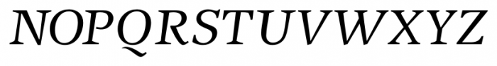 New Journal Italic Font UPPERCASE
