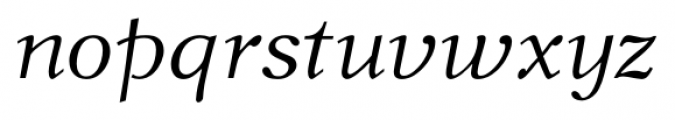 New Journal Italic Font LOWERCASE