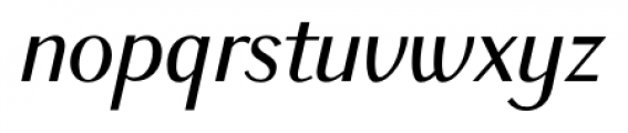 New Millennium Sans Italic Font LOWERCASE