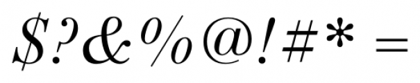 New Standard Italic Font OTHER CHARS