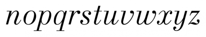 New Standard Italic Font LOWERCASE