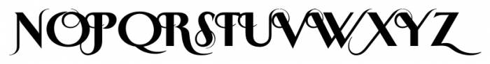 New Yorker Plus Swash Bold Font UPPERCASE