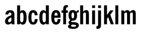 News Gothic Condensed Bold Font LOWERCASE