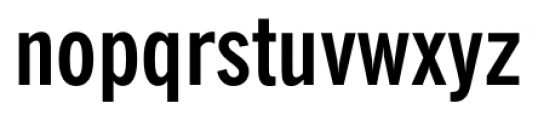 News Gothic Condensed Bold Font LOWERCASE