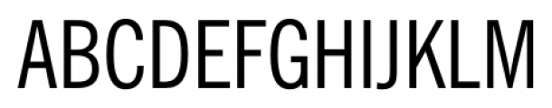 News Gothic Condensed Regular Font UPPERCASE