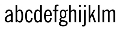 News Gothic Condensed Regular Font LOWERCASE