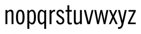 News Gothic Condensed Regular Font LOWERCASE