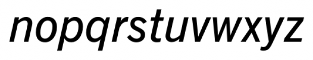 News Gothic Demi Italic Font LOWERCASE