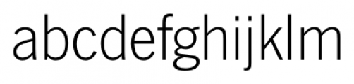 News Gothic FS Light Font LOWERCASE