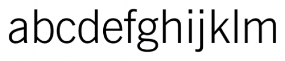 News Gothic Light Font LOWERCASE